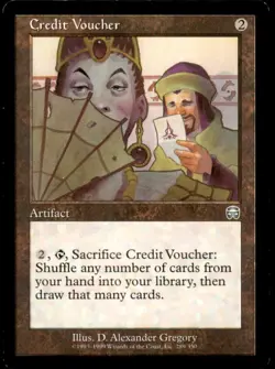 Credit Voucher LP Light Play Mercadian Masques MTG [10061] - Image 1