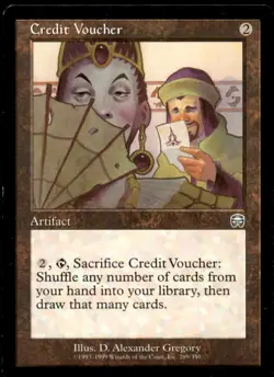 Credit Voucher LP Light Play Mercadian Masques MTG [7773] - Image 1
