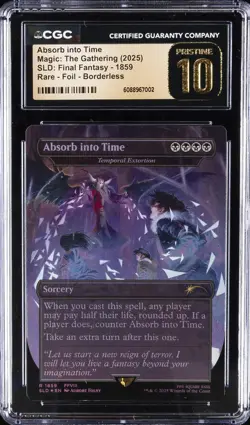 2025 MAGIC: THE GATHERING SLD: FINAL FANTASY ABSORB INTO TIME CGC 10 PRISTIN - Image 1