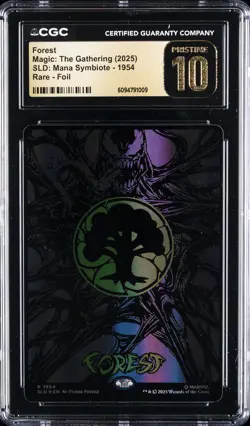 2025 MTG SLD: MANA SYMBIOTE RARE FOIL #1954 FOREST CGC 10 PRISTINE - Image 1