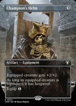 1x Champion's Helm - Foil - Borderless Light Play MTG Magic - Kid Icarus - - Image 1