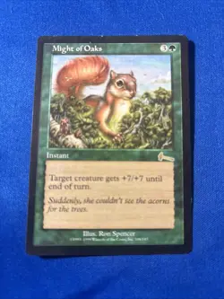 MIGHT OF OAKS LP Urza’s Legacy Original mtg Magic fast shipping - Image 1