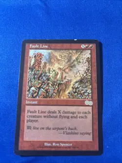 FAULT LINE LP Urza’s Saga Vintage mtg Magic fast shipping - Image 1