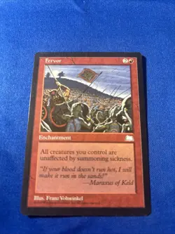 FERVOR LP Weatherlight Original mtg Magic fast shipping - Image 1