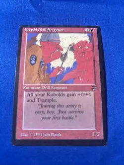 KOBOLD DRILL SERGEANT LP+ Legends Vintage mtg Magic fast shipping - Image 1