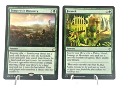 Tempt with Discovery 183/302 & Farseek 165/302 Set- Commander 2019 C19- MTG NM - Image 1