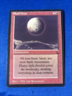 BLOOD MOON LP The Dark Original mtg Magic fast shipping - Image 1