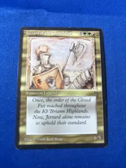 JERRARD OF THE CLOSED FIST LP Legends vintage mtg Magic fast shipping - Image 1