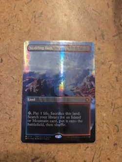 Magic the Gathering #117 Scalding Tarn Bordrless Dragonscale Foil- Special Guest - Image 1