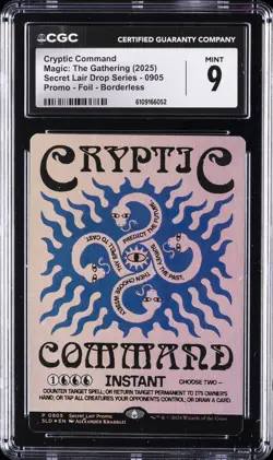 2025 MAGIC : THE GATHERING SECRET LAIR DROP SERIES CRYPTIC COMMAND CGC 9 - Image 1