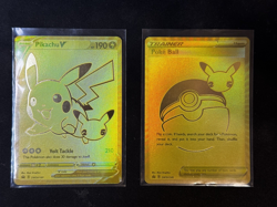 Pokemon Pikachu V SWSH145 & Poke Ball SWSH146 Celebrations Collection - Image 1