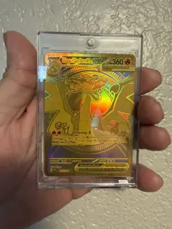 Mega Charizard x Ex 130/094 Phantasmal Flames Gold Hyper Rare Pokemon, Near Mint - Image 3