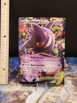 Pokemon Gengar EX TCG Jumbo Card 34/119 Oversized 2014 Edition - Image 1