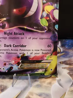 Pokemon Gengar EX TCG Jumbo Card 34/119 Oversized 2014 Edition - Image 4