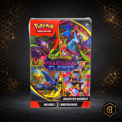 Pokemon TCG: Mega Evolution Phantasmal Flames Booster Bundle Sealed 6 Packs - Image 1