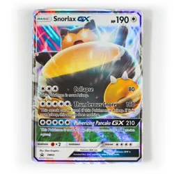 Pokemon - Snorlax GX - SM05 - Black Star Promo - Half Art Card - Image 1