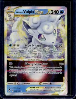 2022 Pokemon SWSH Silver Tempest Alolan Vulpix VST #034/195 - Image 1