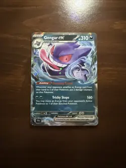 Gengar ex Temporal Forces Ultra Rare Pokemon TCG 104/162 Scarlet & Violet Nm - Image 1