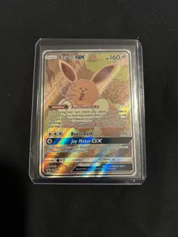 Pokemon TCG Eevee GX SM233 Full Art Black Star Promo Sun & Moon - Image 2