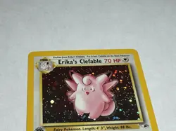 Pokemon TCG Erika's Clefable 1st Edition Gym Heroes Holo Rare - Image 2