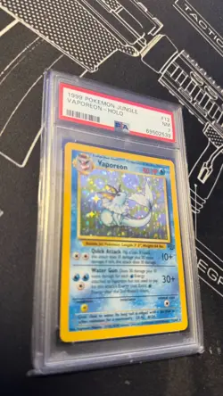 1999 pokemon jungle 12 vaporeon-holo psa 7 - Image 3
