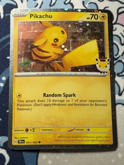 Pikachu 051/162 Pokemon Day 2026 30th Anniversary Stamped Promo Pokemon TCG - Image 1