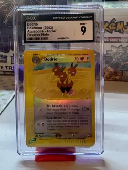 Dodrio [Reverse Holo] #46 Pokemon Aquapolis CGC 9 - Image 1