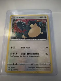Pokemon Snorlax SWSH119 Sword & Shield Black Star Promo Holo NM - Image 1