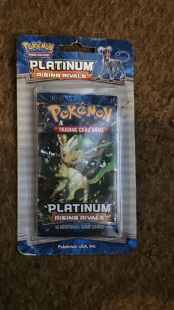 2009 Pokemon - Factory Sealed - Platinum Rising Rivals Blister - Leafeon Art - Image 1