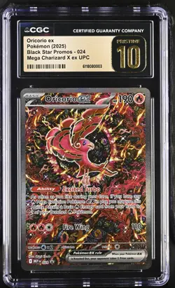 Oricorio ex 024 MEP Black Star Promo Pokemon Ultra Premium UPC CGC 10 Pristine - Image 1