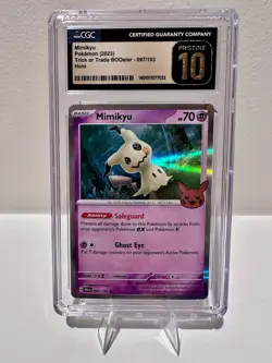 2023 Pokemon Mimikyu Trick or Trade BOOster Holo – CGC Pristine 10 🔥 #097/193 - Image 1