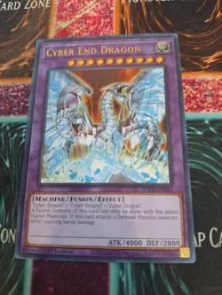 Yugioh Cyber End Dragon Misprint SDCS-EN041 Ultra Rare 1st Edition Near Mint - Image 1