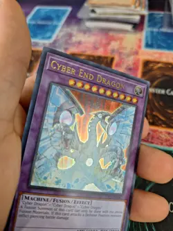 Yugioh Cyber End Dragon Misprint SDCS-EN041 Ultra Rare 1st Edition Near Mint - Image 3