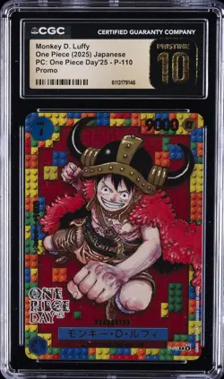 2025 ONE PIECE JPN PC: ONE PIECE DAY '25 PROMO MONKEY D LUFFY CGC 10 PRISTINE - Image 1