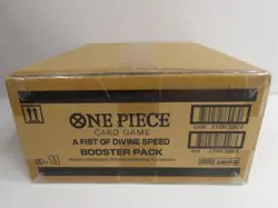 2025 One Piece A Fist of Divine Speed OP-11 English Sealed Booster Box Case - Image 1