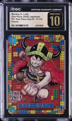 2025 ONE PIECE JPN PC: ONE PIECE DAY '25 PROMO MONKEY D LUFFY CGC 10 PRISTINE - Image 1