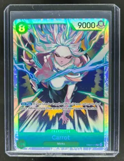 2026 One Piece The Azure Seas Seven Carrot Extra Booster Super Rare SR #EB04-013 - Image 1