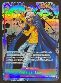 One Piece CCG Trafalgar Law Manga Alternate Art OP05-069 - Image 1