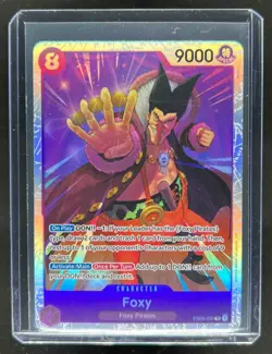 2026 One Piece The Azure Seas Seven Foxy Extra Booster Super Rare SR #EB04-036 - Image 1