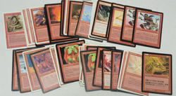 MTG Magic The Gathering Red Rare Lot of 50 Cards DMG/PR/HP Played RD2 - Image 1