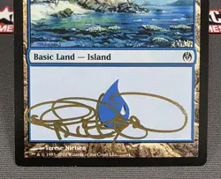 MTG Island- Signed -DD: Phyrexia vs. the Coalition Magic the Gathering Card # 68 - Image 4