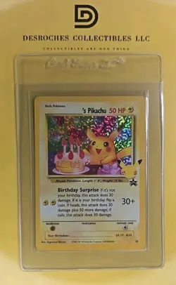 🔥Pokemon TCG Birthday Pikachu #24 Celebrations 25th Anniversary Card Promo🔥📈 - Image 1