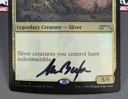 MTG FOIL Sliver Hivelord- DAMAGED - Signed -Secret Lair Drop Magic Card # 276 - Image 4