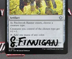 MTG Patchwork Banner- Signed -Bloomburrow Magic the Gathering Card # 247 - Image 4
