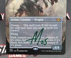 MTG Scion of Draco- Signed -Modern Horizons 2 Magic the Gathering Card # 323 - Image 4