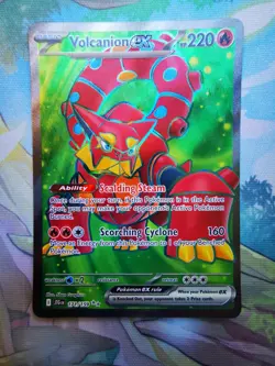 Volcanion EX 171/159 Sv09 Journey Together Ultra Rare Full Art Pokemon Card NM/M - Image 1