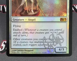 MTG FOIL Sublime Archangel- Signed - Magic 2013 Magic the Gathering Card # 036 - Image 4