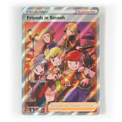 Pokemon - Friends In Sinnoh - 149/159 -SWSH Crown Zenith - Full Art Trainer Card - Image 1