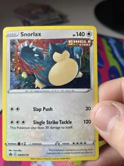 Snorlax - Promo SWSH: Sword & Shield Promo Cards Holo SWSH119 NM - Image 1