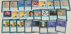 MTG Magic The Gathering Blue Rare Mythic Lot of 50 Cards DMG/PR/HP Played BU1 - Image 3